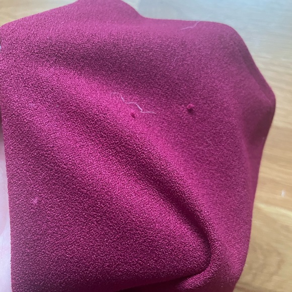 Wine colored dress - Picture 3 of 3